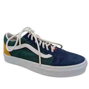 Vans Old Skool Colorblock Suede Canvas Low Top Skate Shoes Men 5 Women 6.5